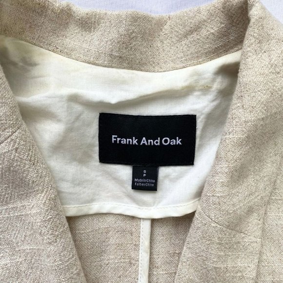 Frank & Oak Cream Belted Kimono Style Blazer - Picture 8 of 12